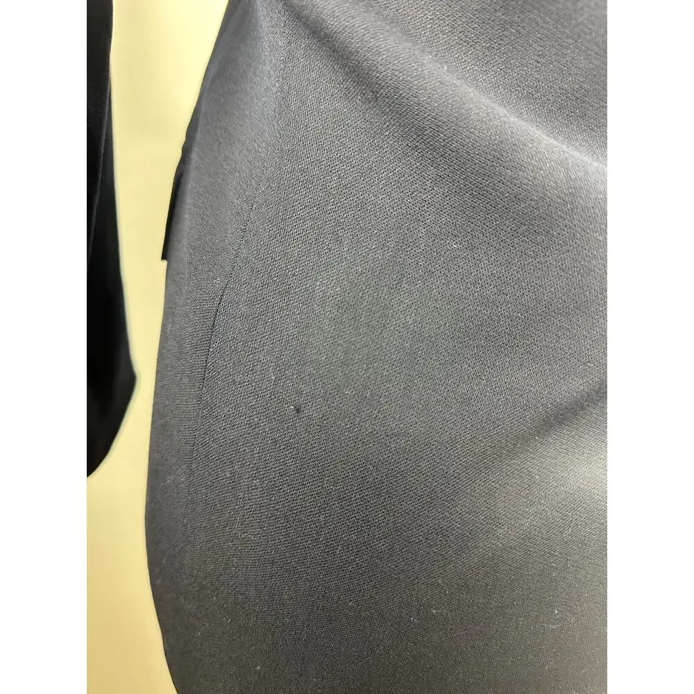 *Flaw Lauren Ralph Lauren Crown Crest 100% Wool Blazer Jacket Navy Womens Size 6 - Picture 11 of 16